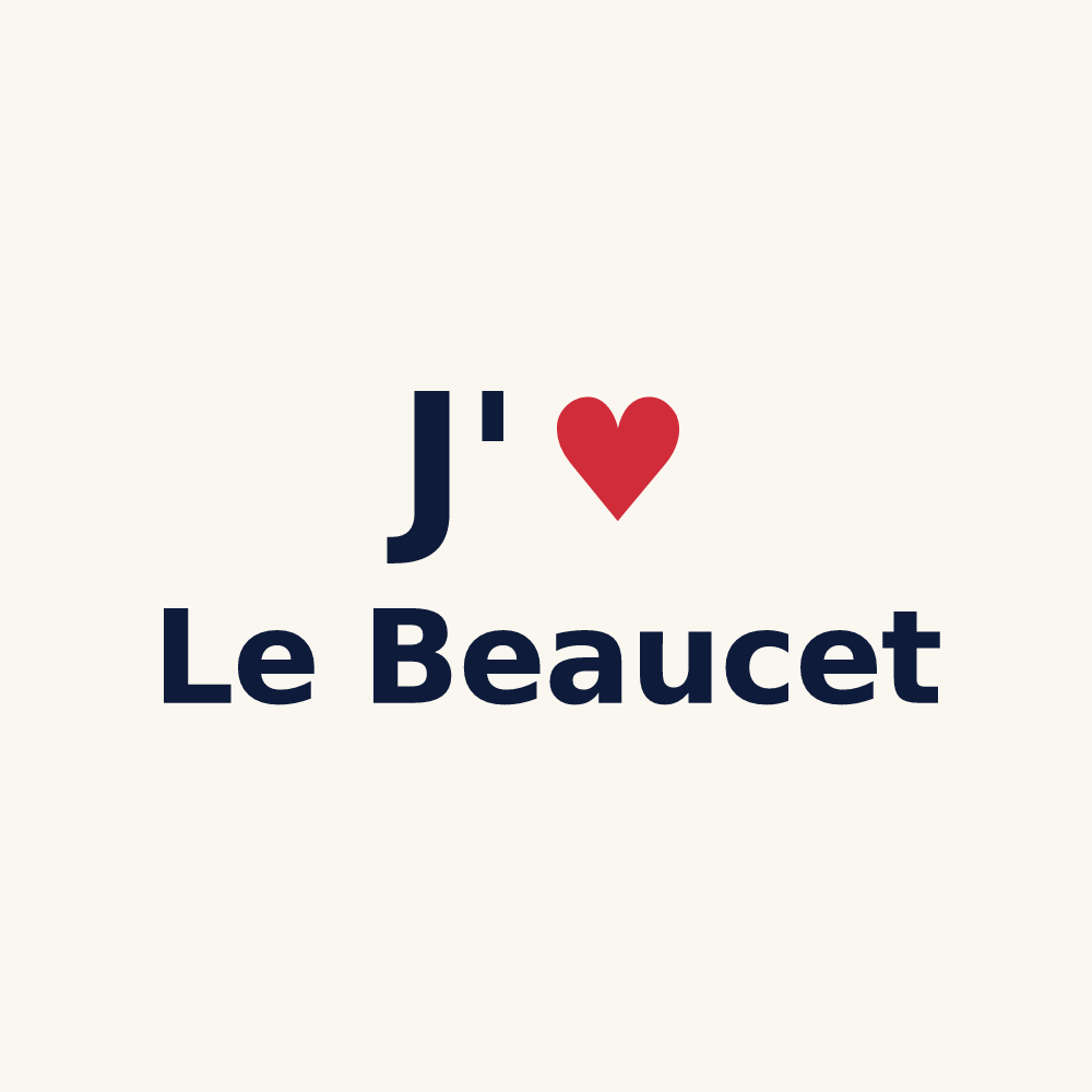 Tasse personnalisée Le Beaucet — design J'aime Le Beaucet