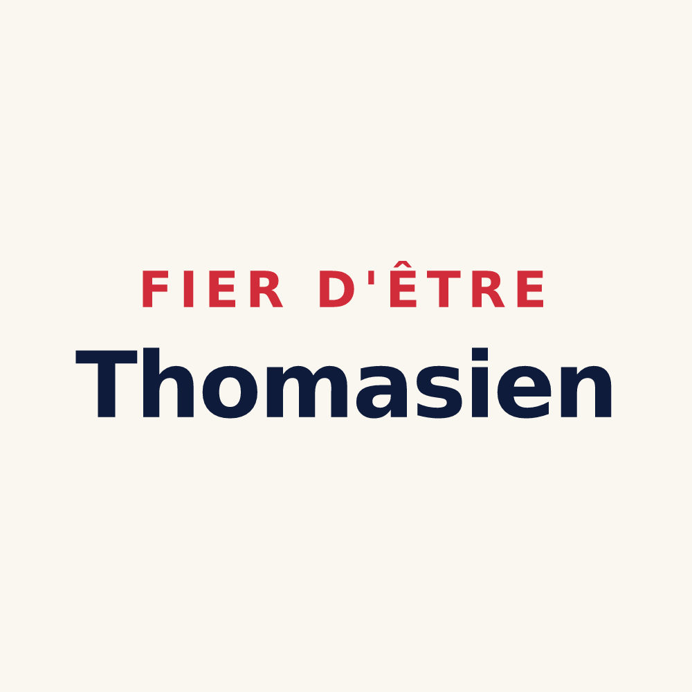 Tasse « Fier d'être Thomasien » — design pour Le Bec-Thomas