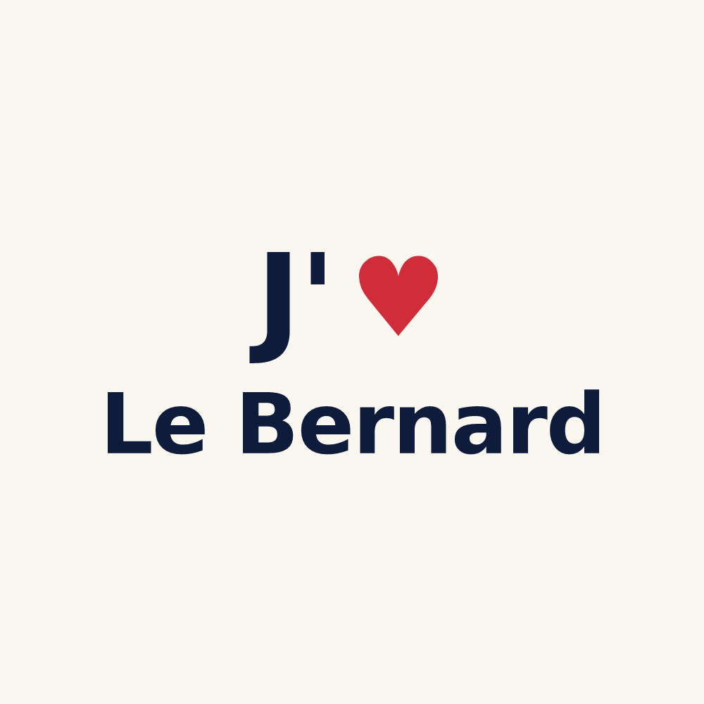 Tasse personnalisée Le Bernard — design J'aime Le Bernard
