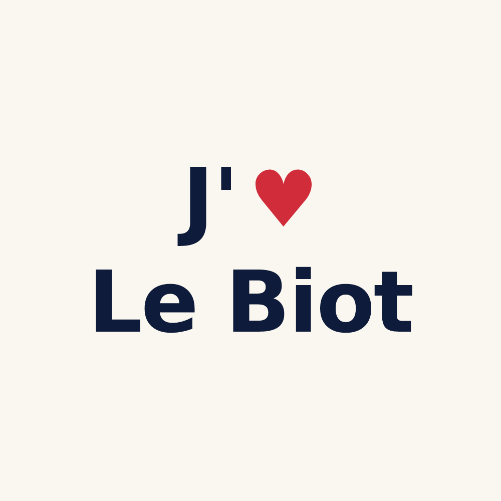 Tasse personnalisée Le Biot — design J'aime Le Biot
