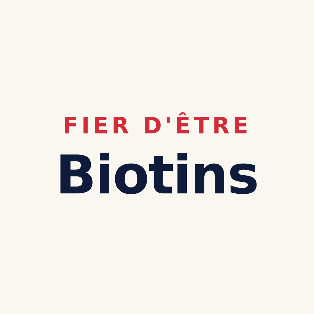 Tasse « Fier d'être Biotins » — design pour Le Biot