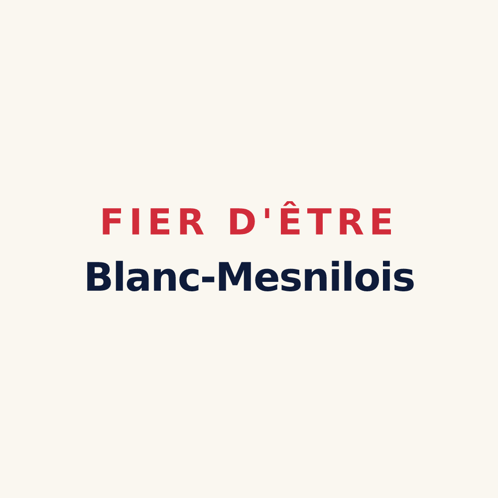 Tasse « Fier d'être Blanc-Mesnilois » — design pour Le Blanc-Mesnil