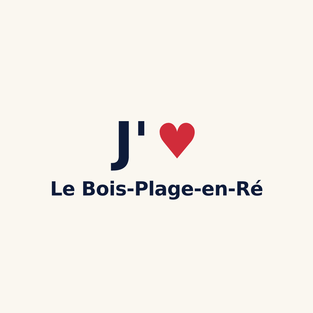 Tasse personnalisée Le Bois-Plage-en-Ré — design J'aime Le Bois-Plage-en-Ré