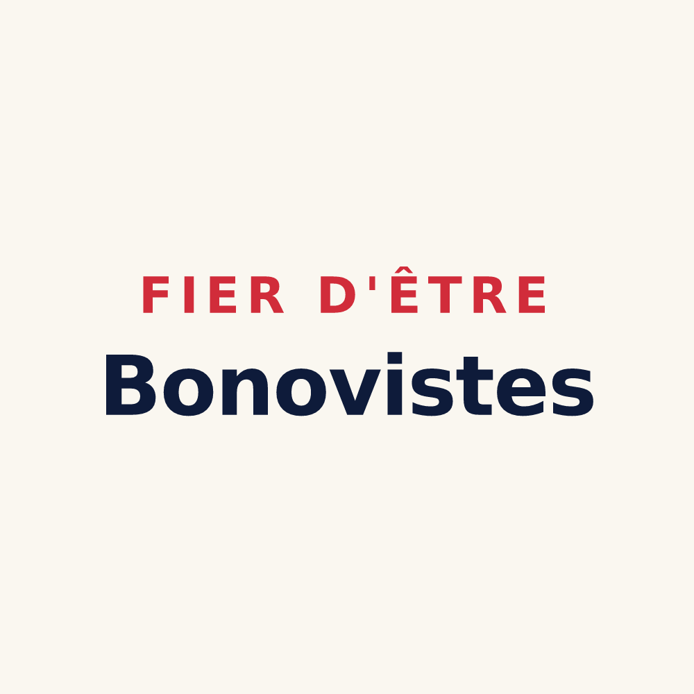 Tasse « Fier d'être Bonovistes » — design pour Le Bono
