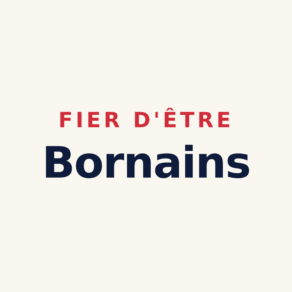 Tasse « Fier d'être Bornains » — design pour Le Born