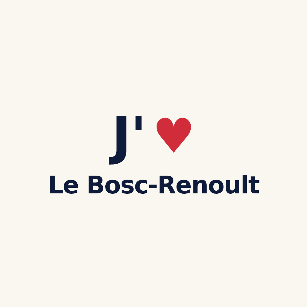 Tasse personnalisée Le Bosc-Renoult — design J'aime Le Bosc-Renoult