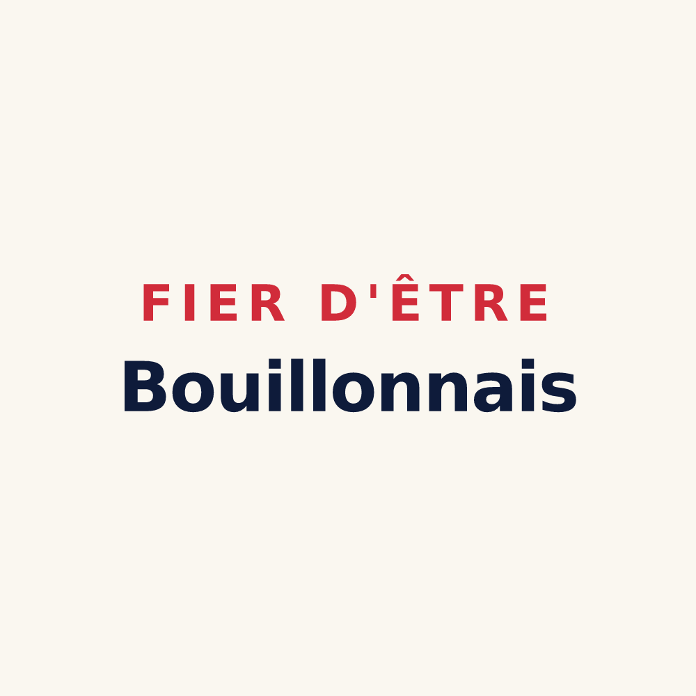 Tasse « Fier d'être Bouillonnais » — design pour Le Bouillon