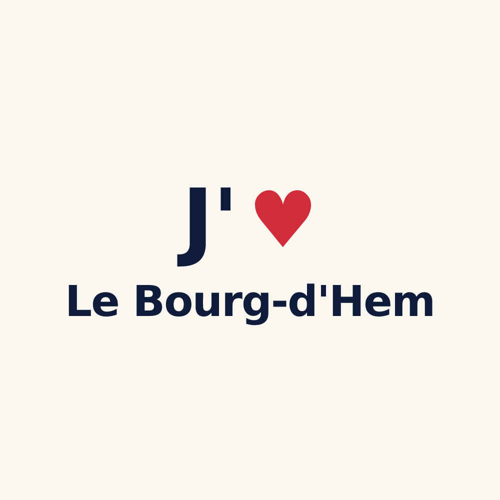 Tasse personnalisée Le Bourg-d'Hem — design J'aime Le Bourg-d'Hem