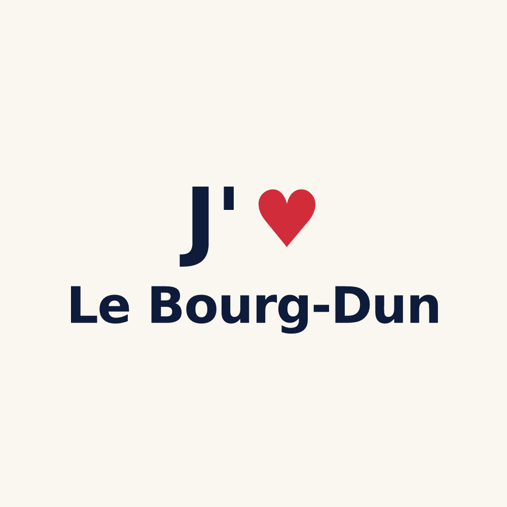 Tasse personnalisée Le Bourg-Dun — design J'aime Le Bourg-Dun