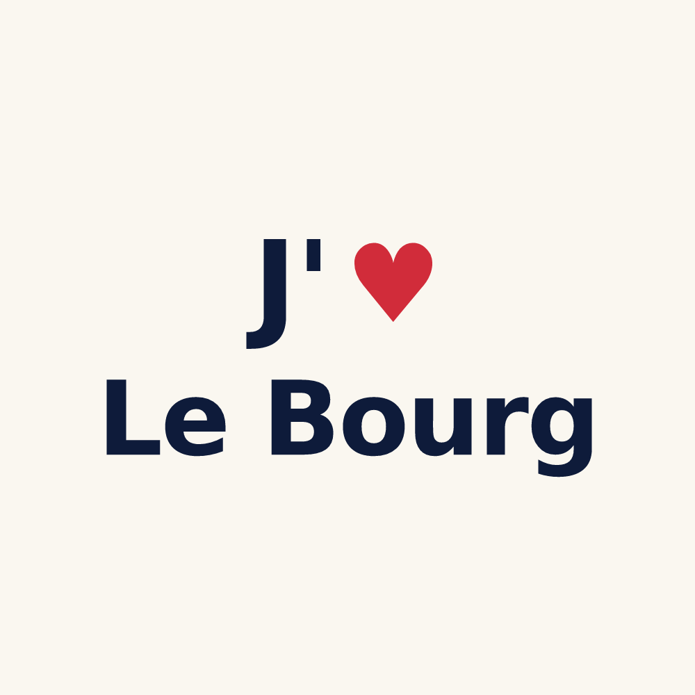 Tasse personnalisée Le Bourg — design J'aime Le Bourg