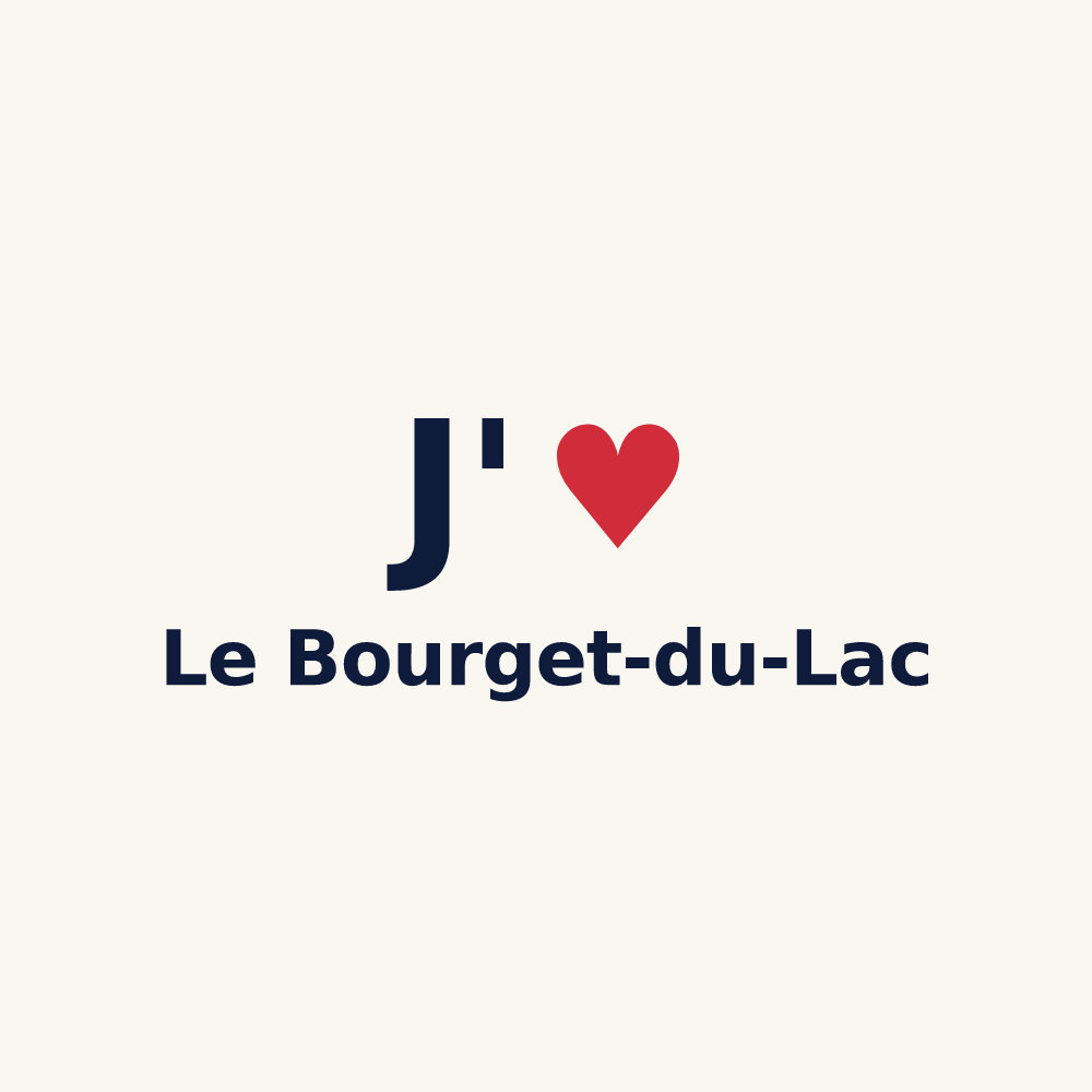 Tasse personnalisée Le Bourget-du-Lac — design J'aime Le Bourget-du-Lac