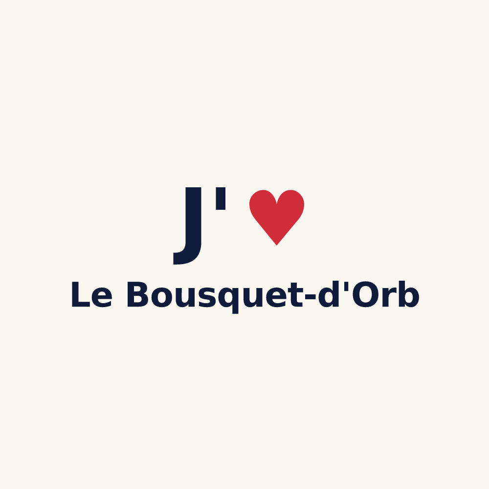 Tasse personnalisée Le Bousquet-d'Orb — design J'aime Le Bousquet-d'Orb