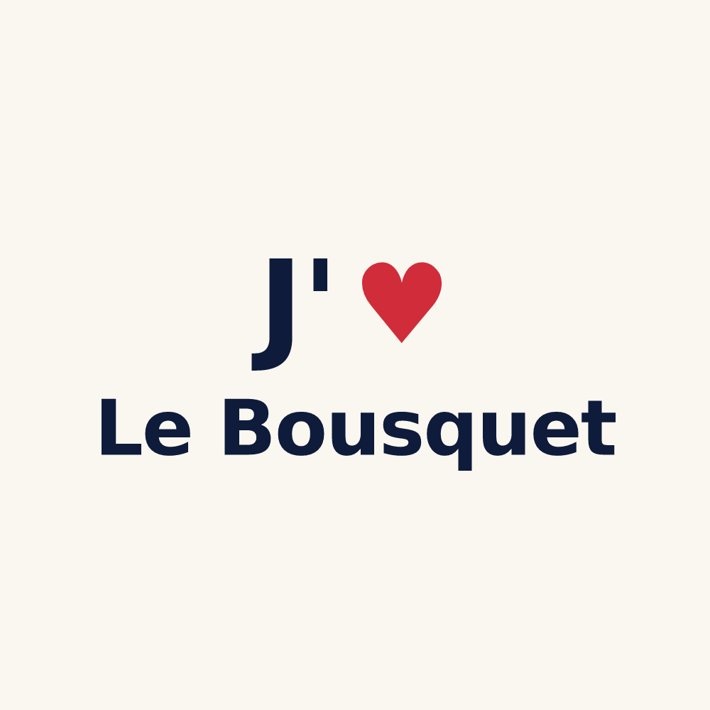 Tasse personnalisée Le Bousquet — design J'aime Le Bousquet