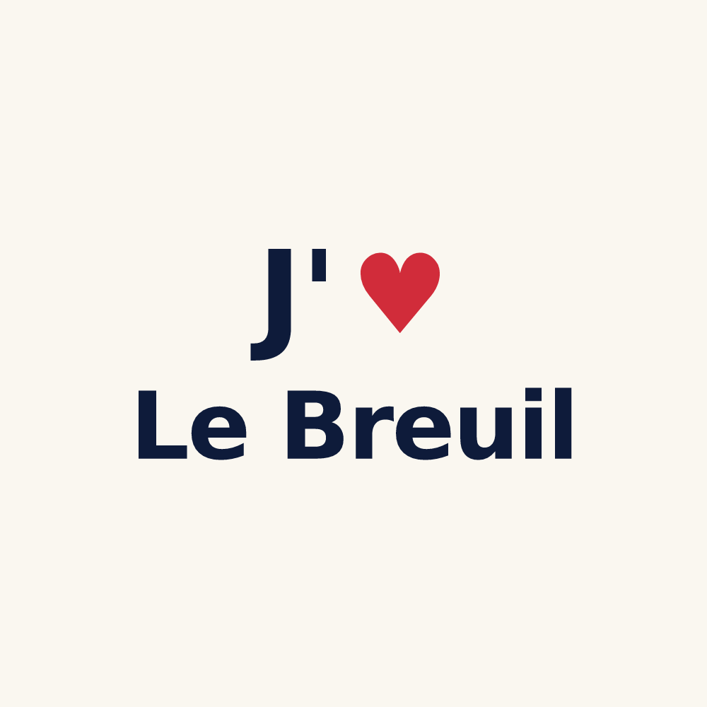 Tasse personnalisée Le Breuil — design J'aime Le Breuil