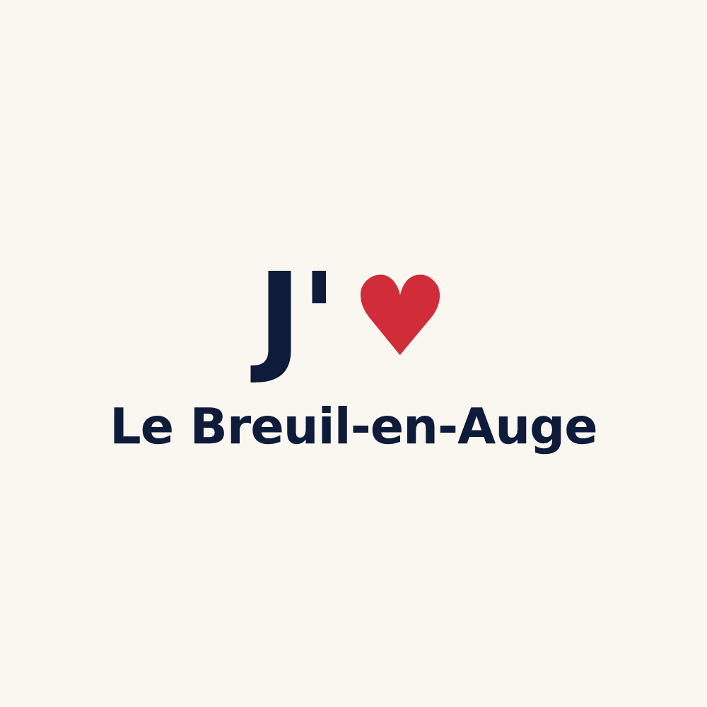 Tasse personnalisée Le Breuil-en-Auge — design J'aime Le Breuil-en-Auge