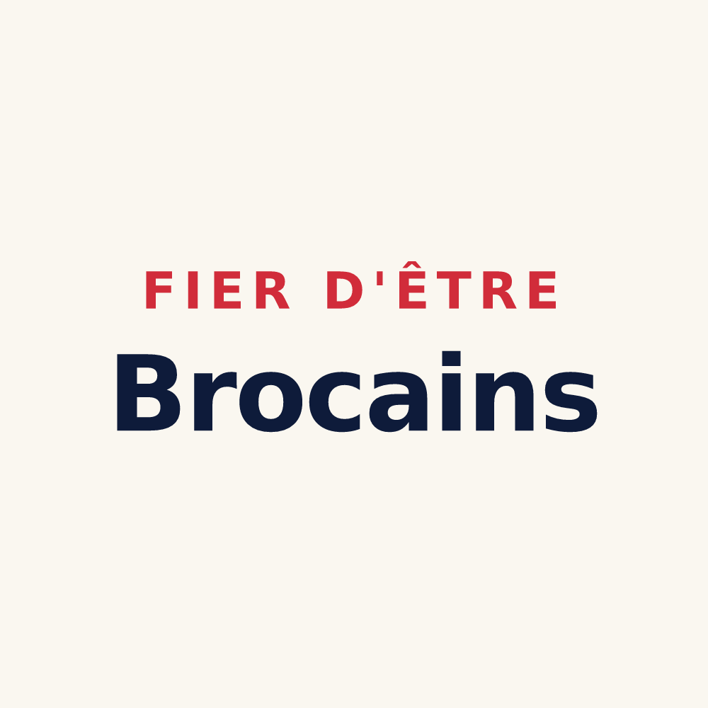 Tasse « Fier d'être Brocains » — design pour Le Broc