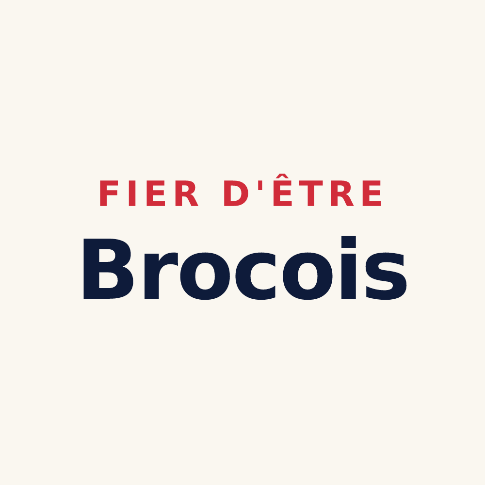 Tasse « Fier d'être Brocois » — design pour Le Broc