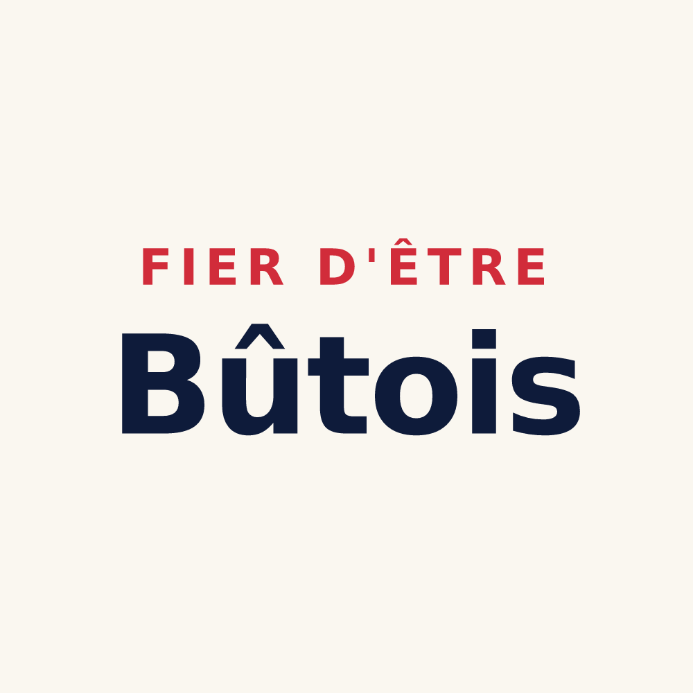 Tasse « Fier d'être Bûtois » — design pour Le Bû-sur-Rouvres