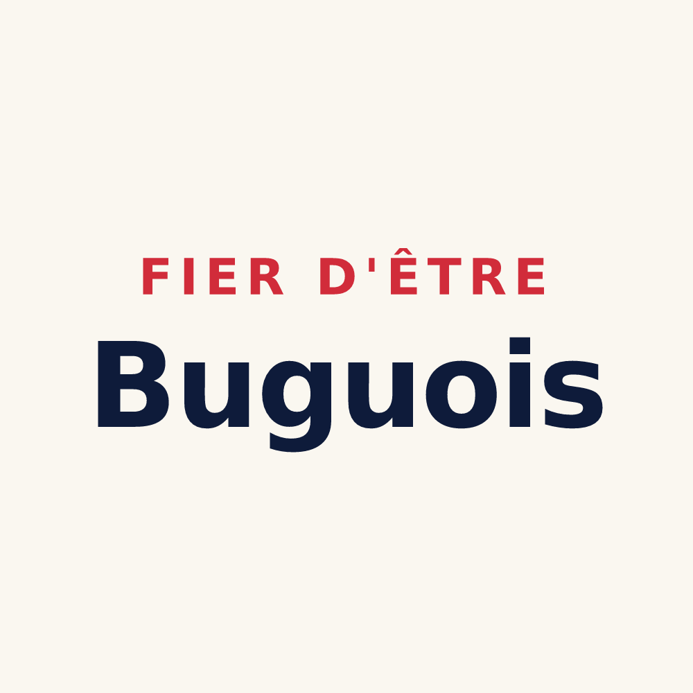 Tasse « Fier d'être Buguois » — design pour Le Bugue