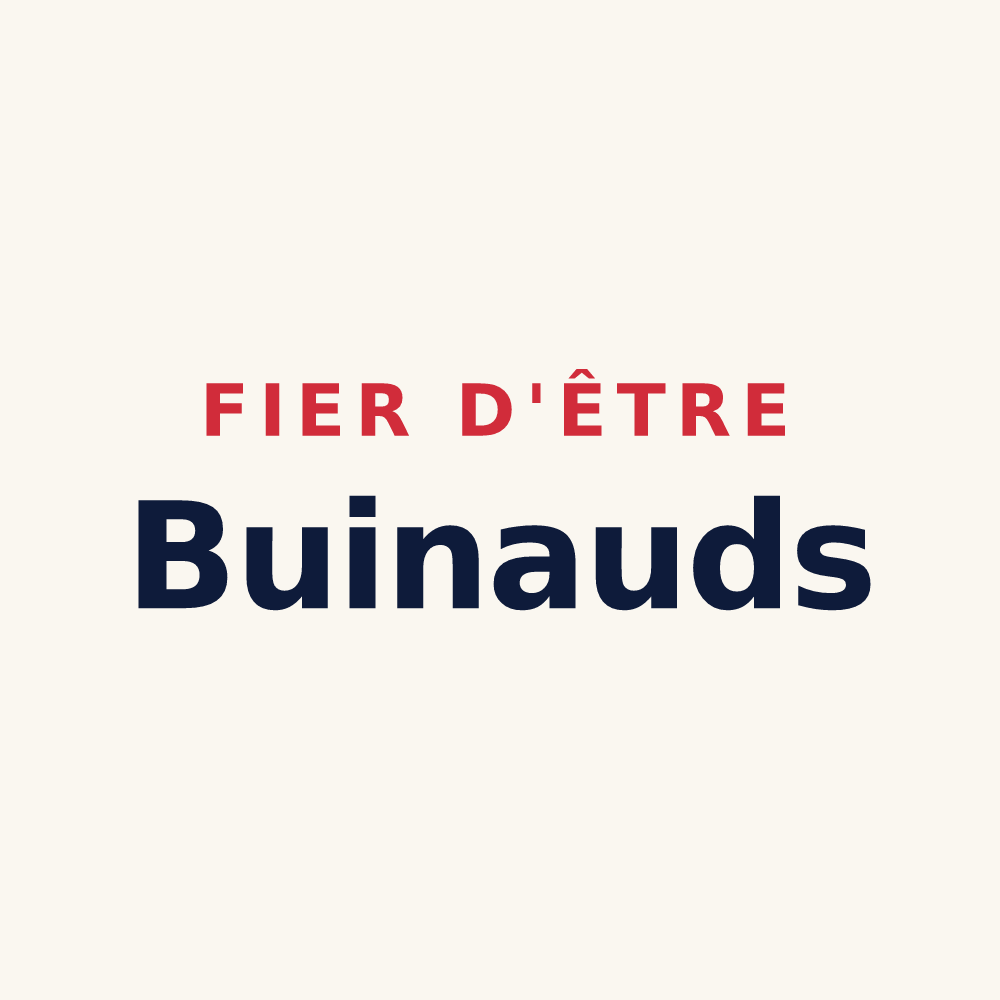 Tasse « Fier d'être Buinauds » — design pour Le Buis
