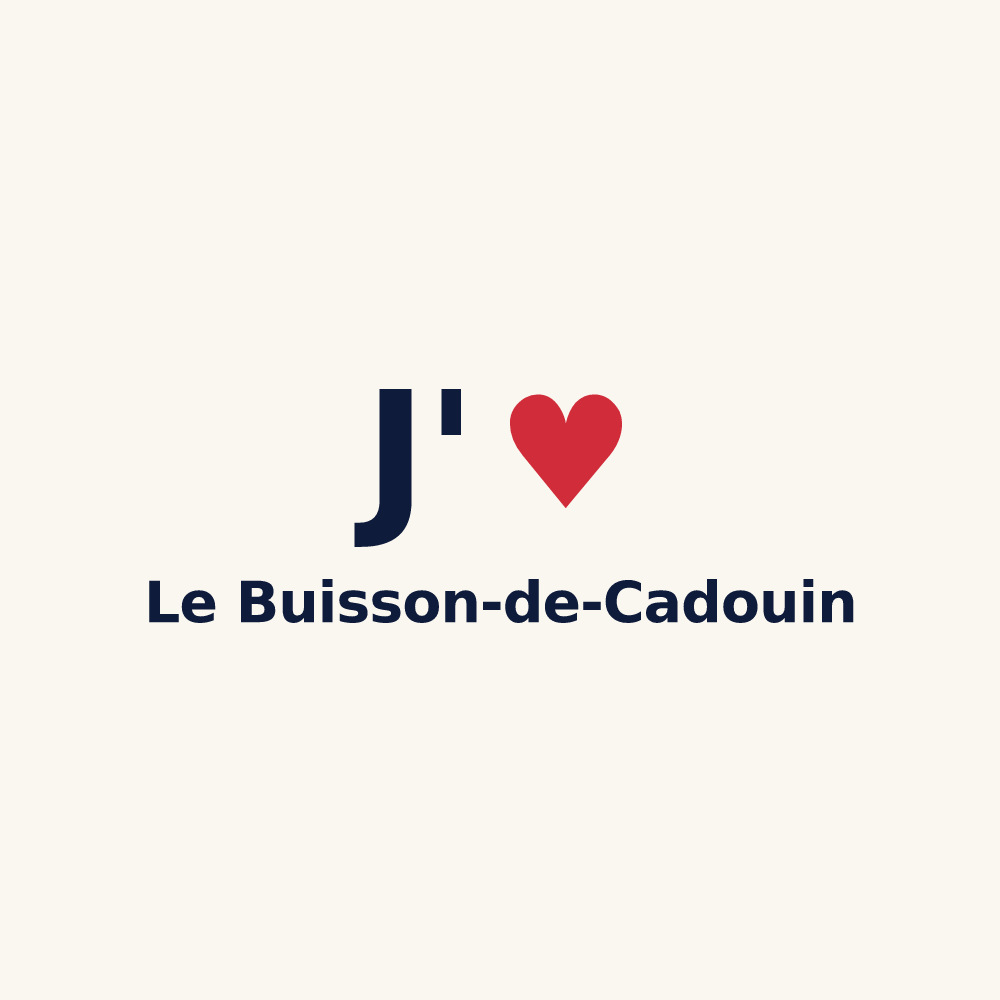 Tasse personnalisée Le Buisson-de-Cadouin — design J'aime Le Buisson-de-Cadouin