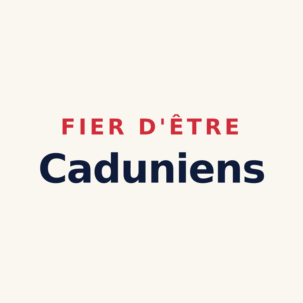 Tasse « Fier d'être Caduniens » — design pour Le Buisson-de-Cadouin
