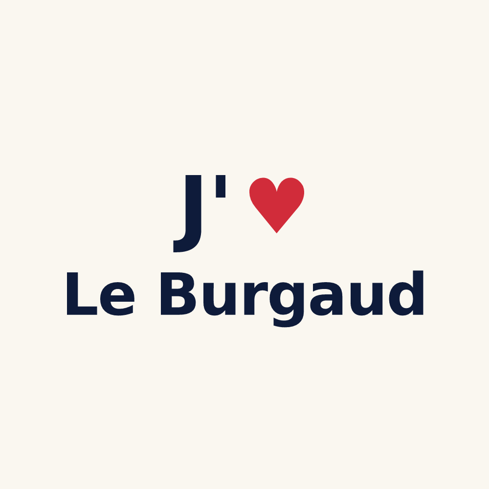 Tasse personnalisée Le Burgaud — design J'aime Le Burgaud
