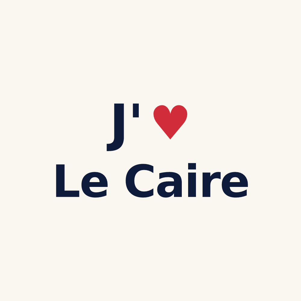 Tasse personnalisée Le Caire — design J'aime Le Caire