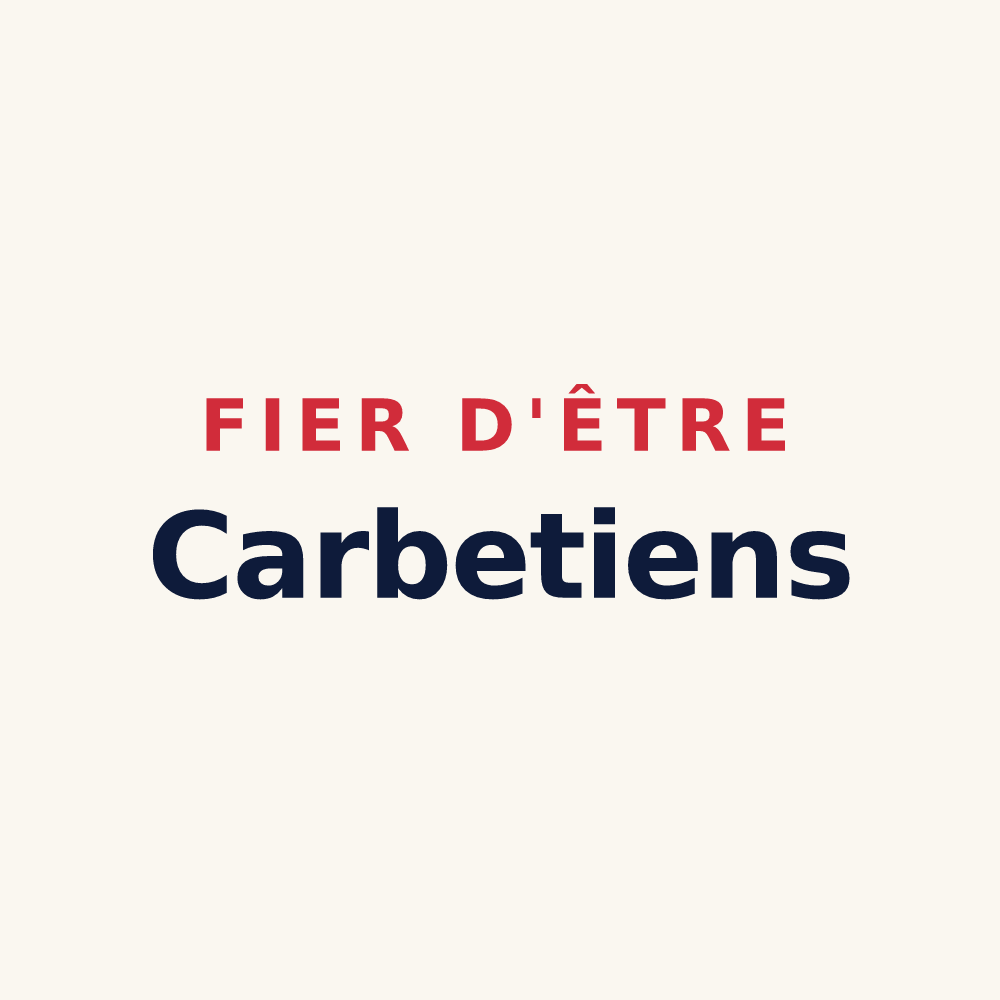 Tasse « Fier d'être Carbetiens » — design pour Le Carbet