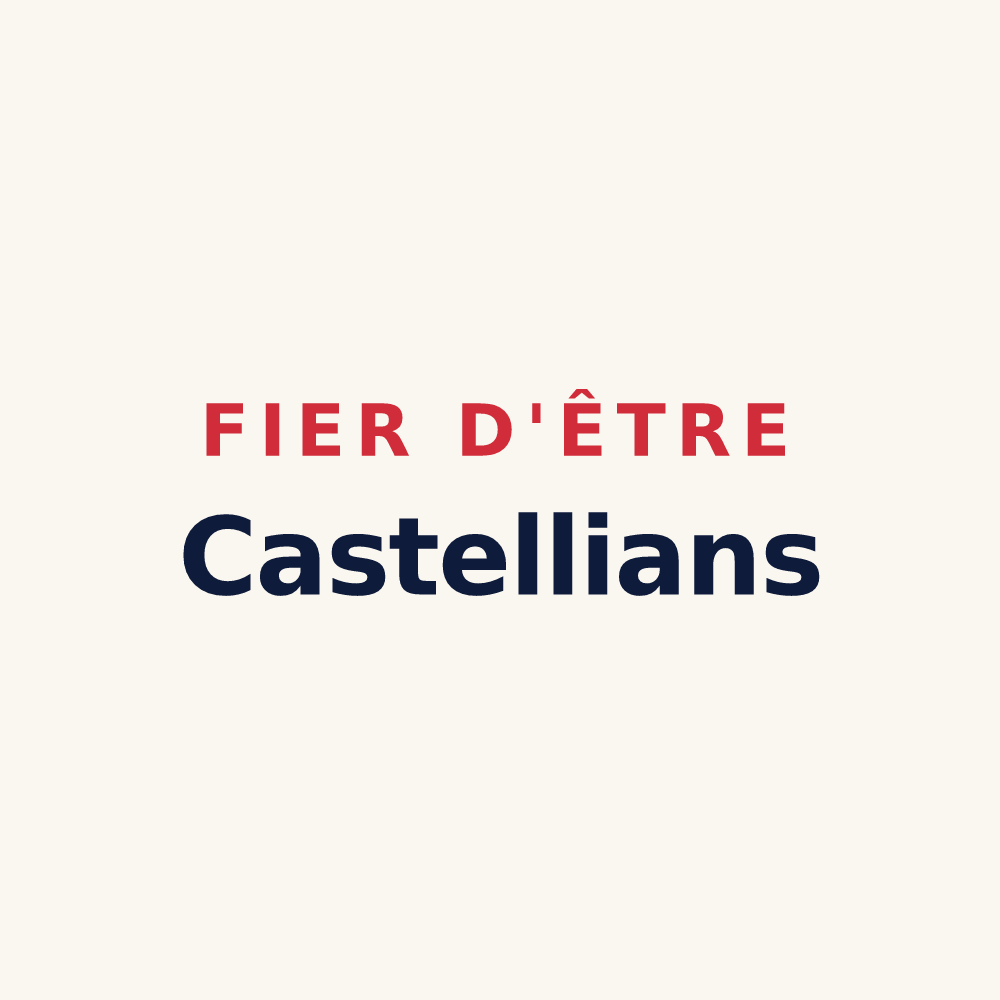 Tasse « Fier d'être Castellians » — design pour Le Castellet