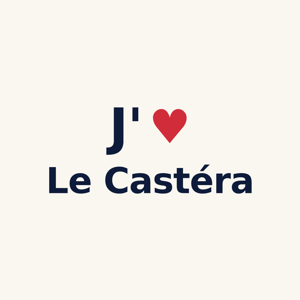 Tasse personnalisée Le Castéra — design J'aime Le Castéra