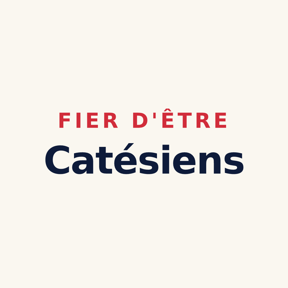 Tasse « Fier d'être Catésiens » — design pour Le Cateau-Cambrésis