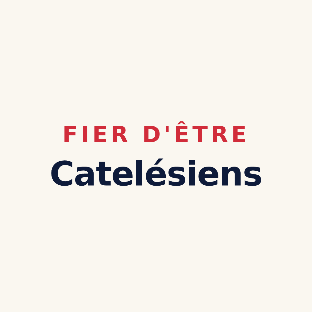 Tasse « Fier d'être Catelésiens » — design pour Le Catelet