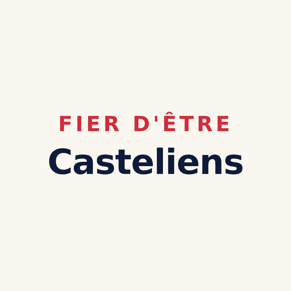 Tasse « Fier d'être Casteliens » — design pour Le Catelier
