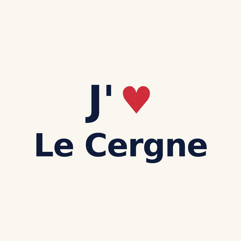 Tasse personnalisée Le Cergne — design J'aime Le Cergne