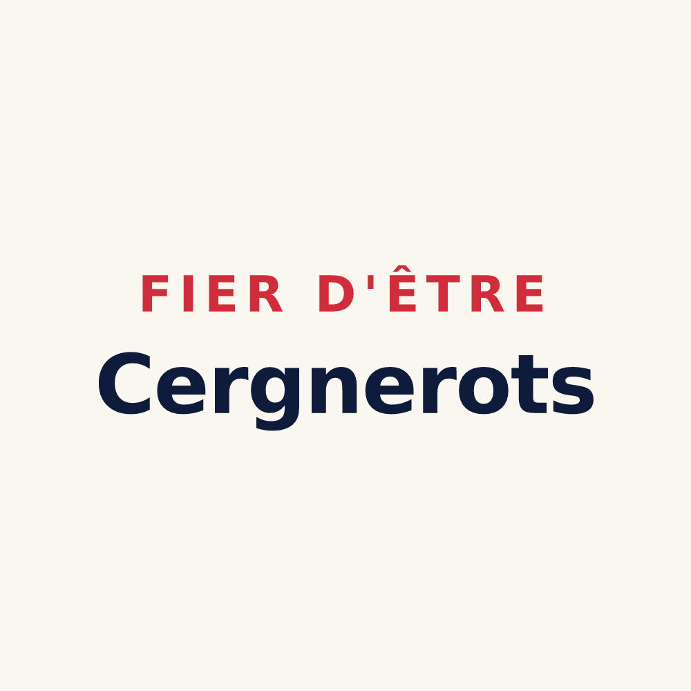 Tasse « Fier d'être Cergnerots » — design pour Le Cergne