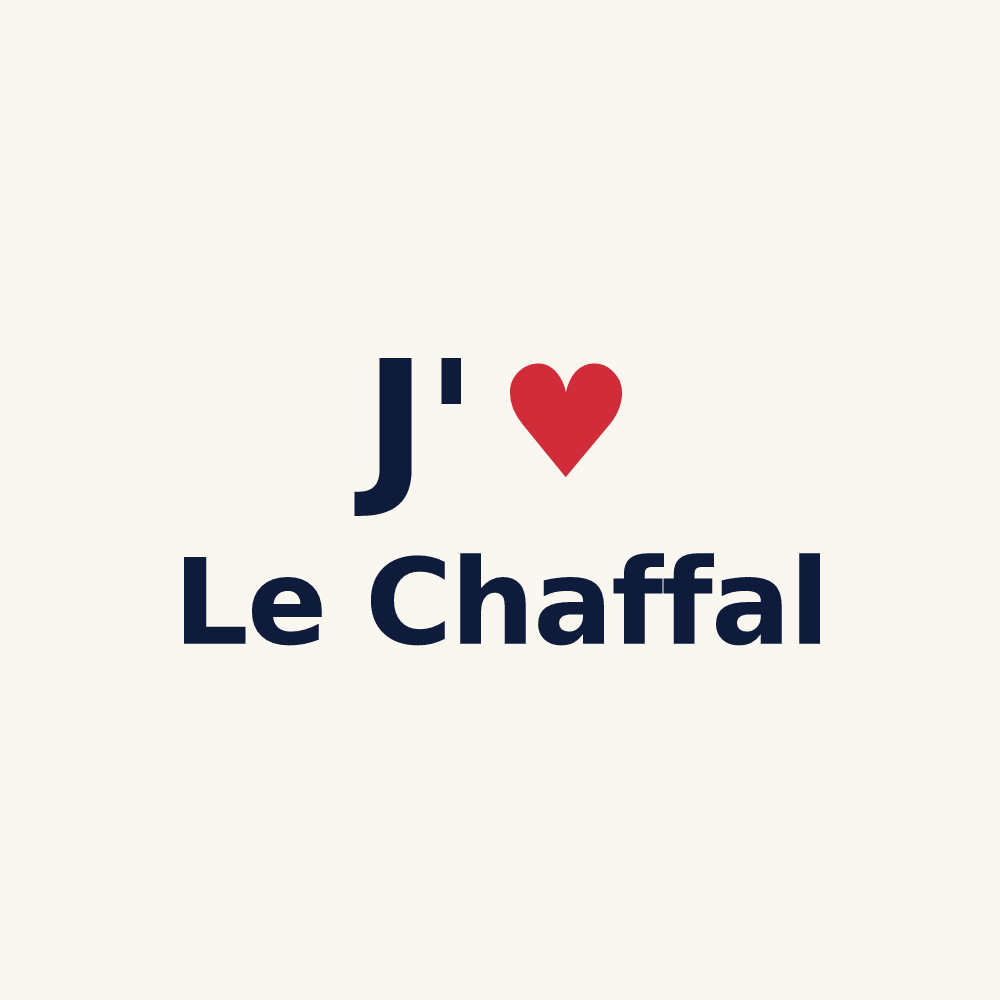 Tasse personnalisée Le Chaffal — design J'aime Le Chaffal