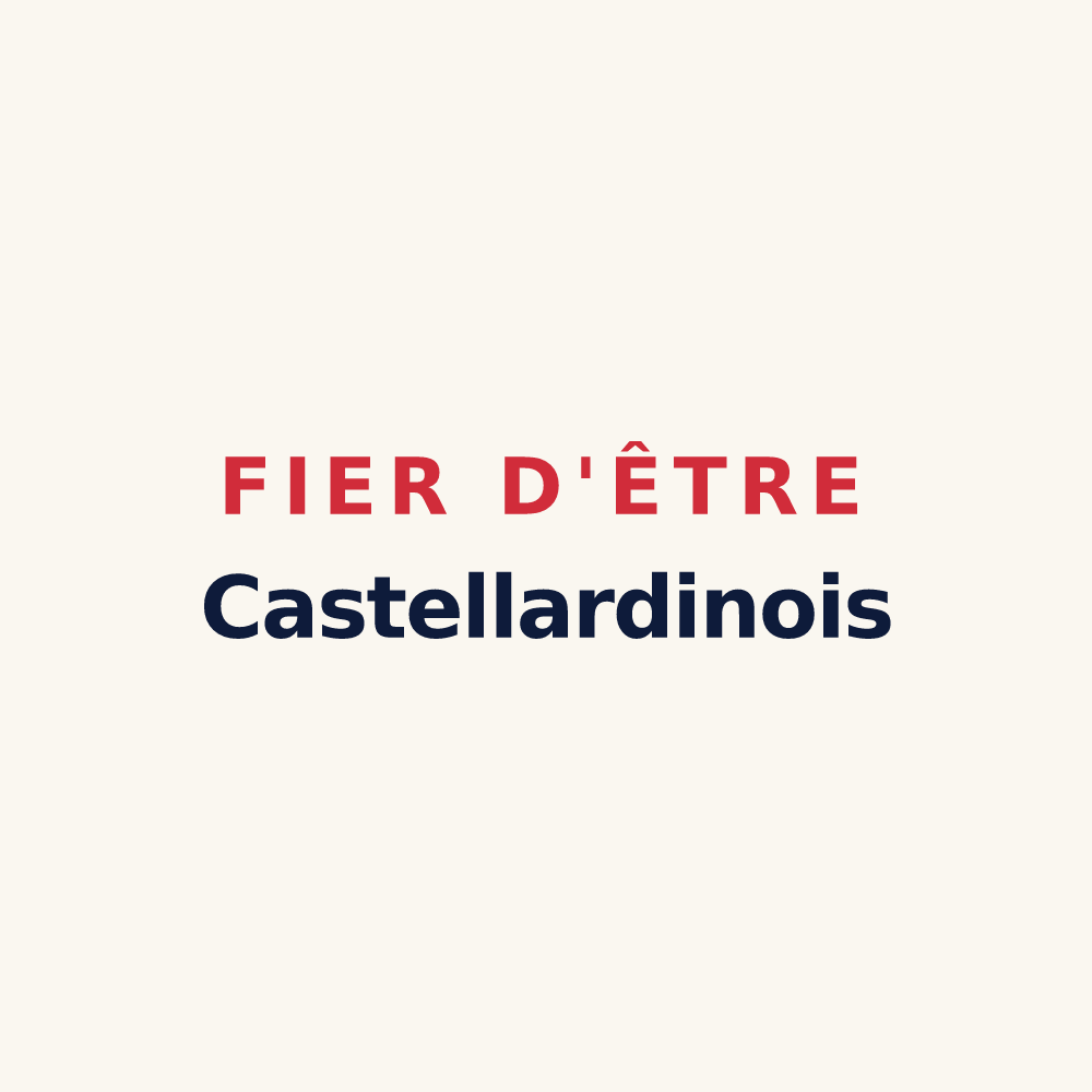 Tasse « Fier d'être Castellardinois » — design pour Le Châtelard