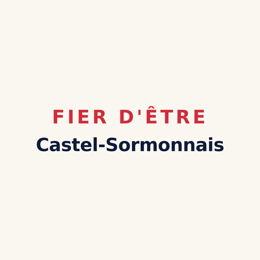 Tasse « Fier d'être Castel-Sormonnais » — design pour Le Châtelet-sur-Sormonne