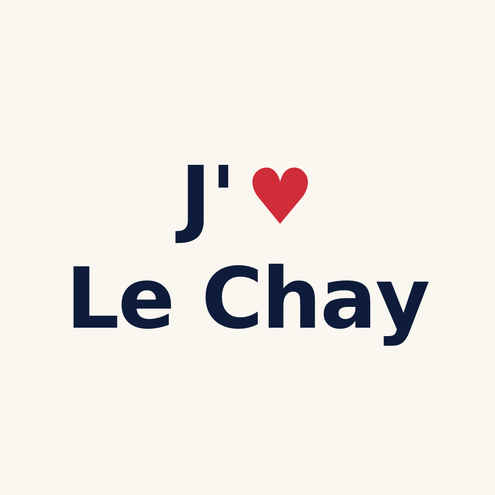 Tasse personnalisée Le Chay — design J'aime Le Chay