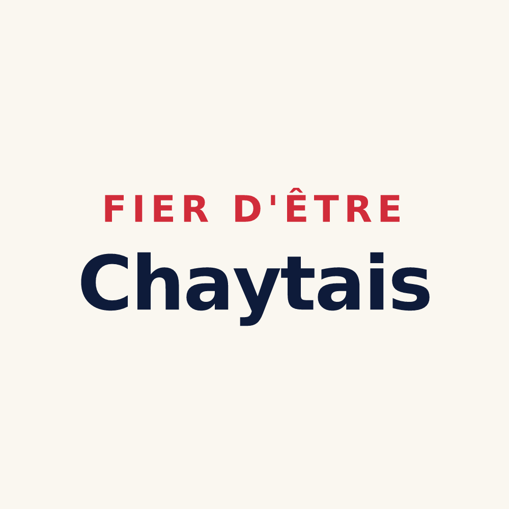 Tasse « Fier d'être Chaytais » — design pour Le Chay