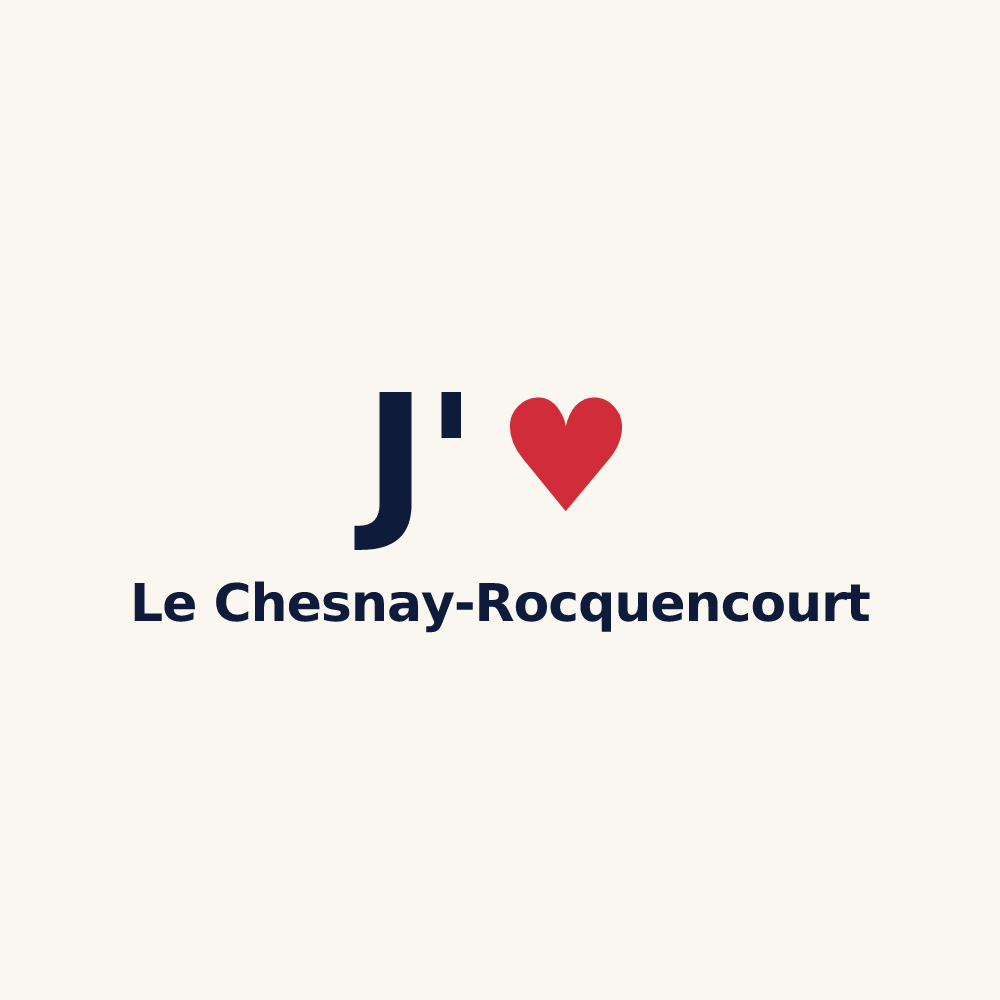 Tasse personnalisée Le Chesnay-Rocquencourt — design J'aime Le Chesnay-Rocquencourt