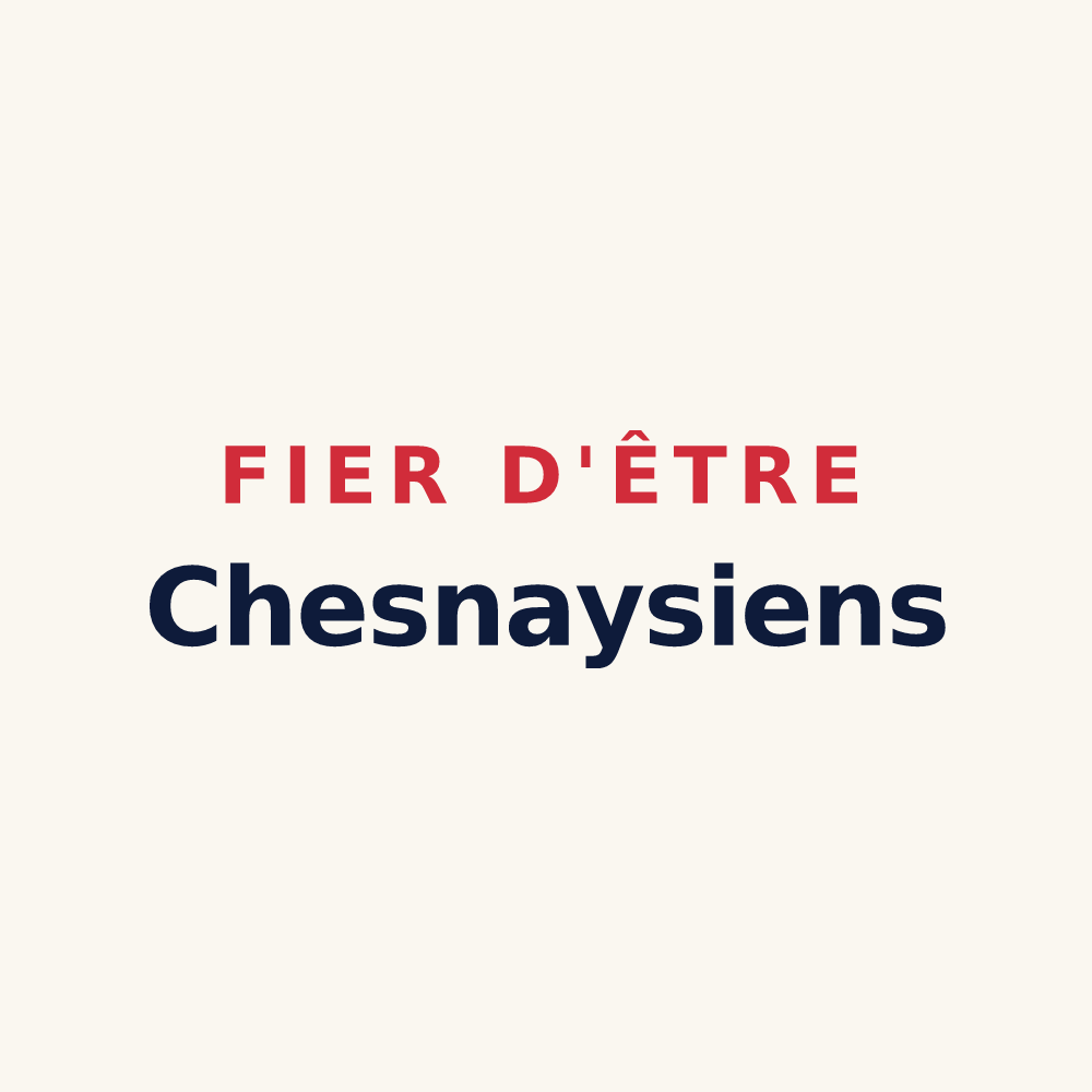 Tasse « Fier d'être Chesnaysiens » — design pour Le Chesnay-Rocquencourt