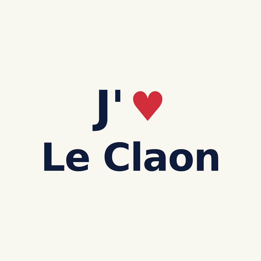 Tasse personnalisée Le Claon — design J'aime Le Claon