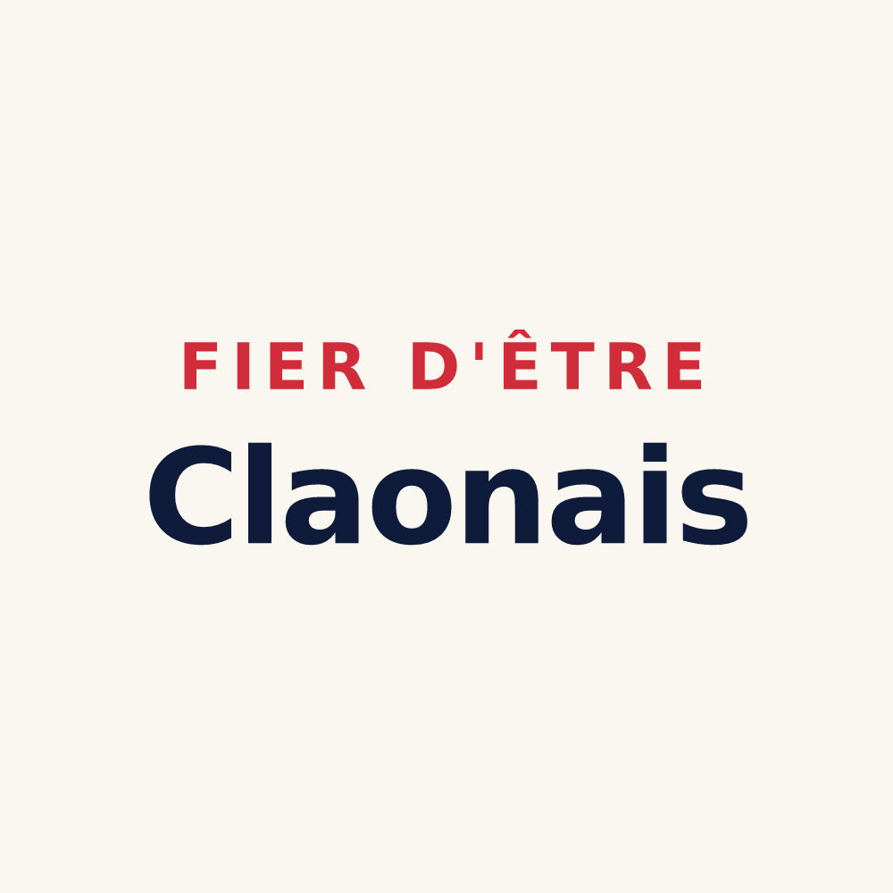Tasse « Fier d'être Claonais » — design pour Le Claon
