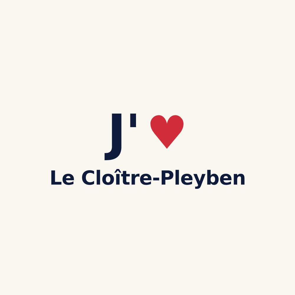 Tasse personnalisée Le Cloître-Pleyben — design J'aime Le Cloître-Pleyben