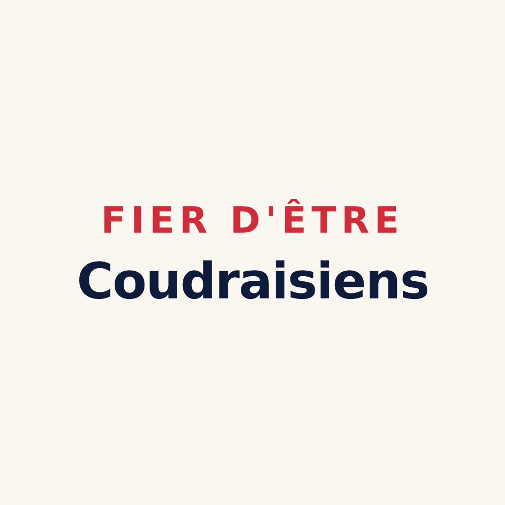 Tasse « Fier d'être Coudraisiens » — design pour Le Coudray-Macouard