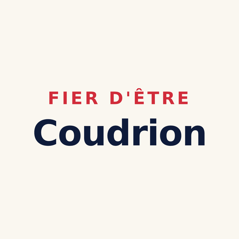 Tasse « Fier d'être Coudrion » — design pour Le Coudray