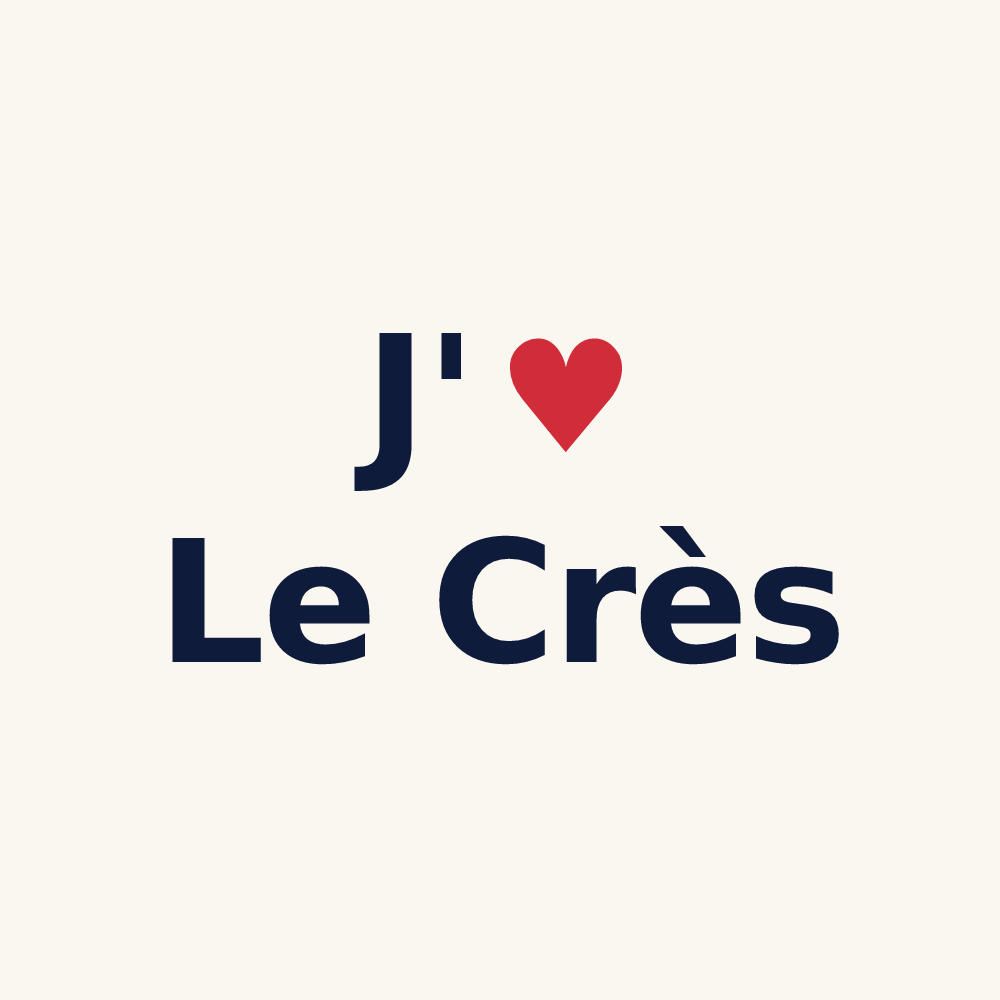 Tasse personnalisée Le Crès — design J'aime Le Crès