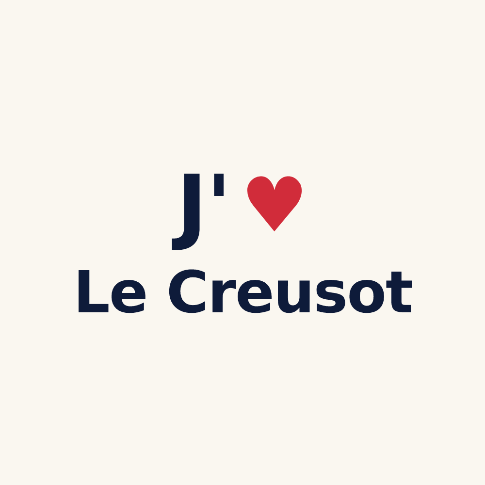 Tasse personnalisée Le Creusot — design J'aime Le Creusot